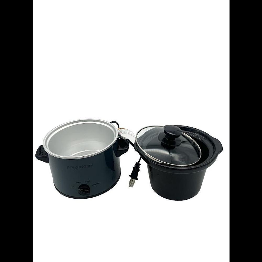 Prepology 2-qt Round Slow Cooker with Tempered Glass Lid